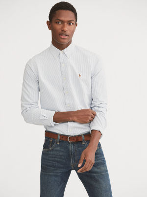 Classic Fit Striped Oxford Shirt