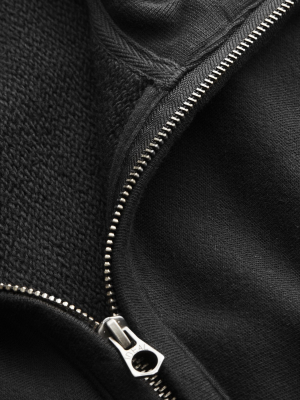 Midweight Quarter Zip Sweatshirt In Black