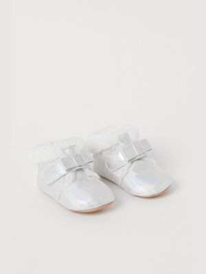 Shimmery Metallic Slippers