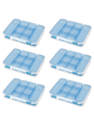 Sterilite Divided Storage Case For Crafting And Hardware (6 Pack) | 14028606