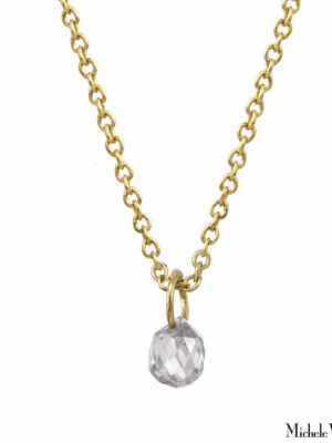 Gold White Sapphire Constellation Necklace