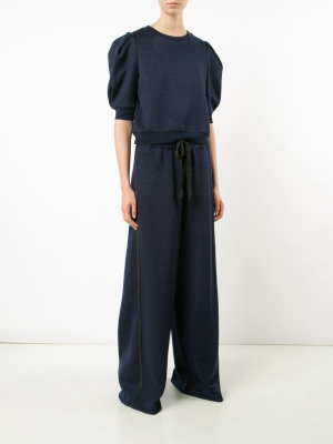 Wide-leg Lounge Pant In Luxe Jersey