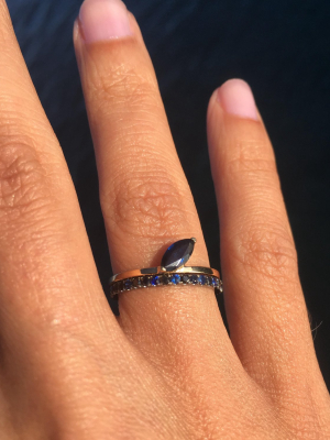 Ocean Blue Eternity Ring