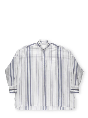 Brunello Cucinelli Stripe Print Shirt