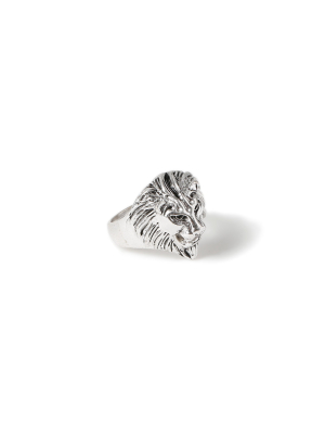 Silver Lion Ring*