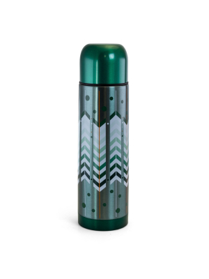 Gibson Home Cassidy Wave 2 Piece 16 Ounce Stainless Steel Travel Thermal Bottles