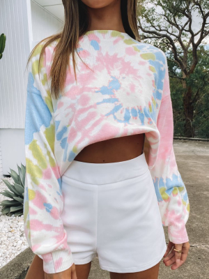 Candy Swirl Tie Dye Sweater Multi