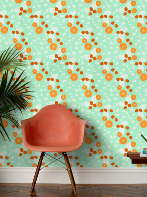 Vitamin C Wallpaper In Seafoam By Justina Blakeney®