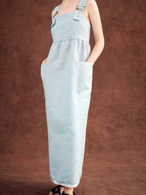 Haruto Apron Linen Dress