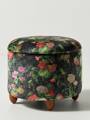 Briar Velvet Louise Storage Ottoman