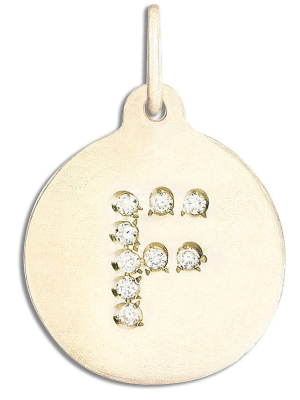 "f" Alphabet Charm Pavé Diamonds