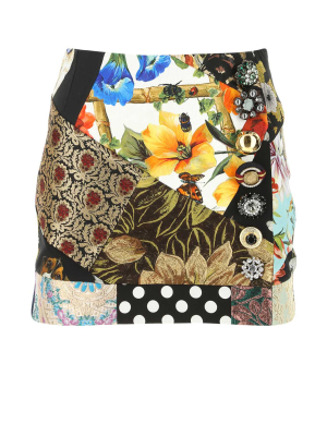 Dolce & Gabbana Patchwork Mini Skirt