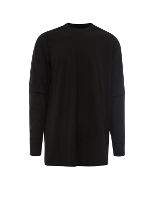 Rick Owens Drkshdw Layered Sleeve T-shirt