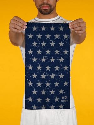 Stars Navy Gray Neck Gaiter