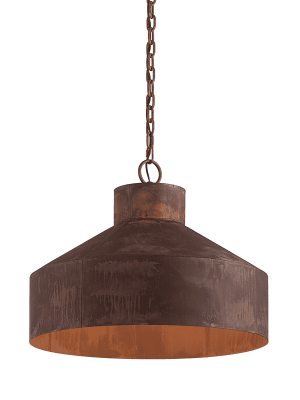 Rise & Shine 4lt Pendant Medium Rust Patina