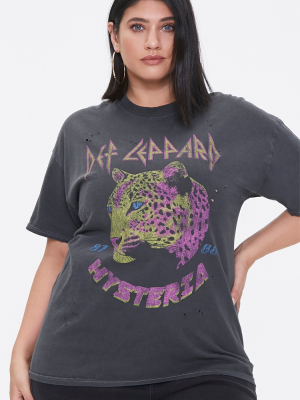 Plus Size Def Leppard Graphic Tee