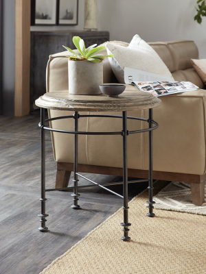 La Grange Faison Round End Table