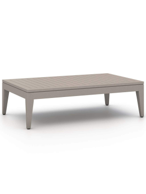 Sherwood Outdoor Coffee Table, Weathered Grey