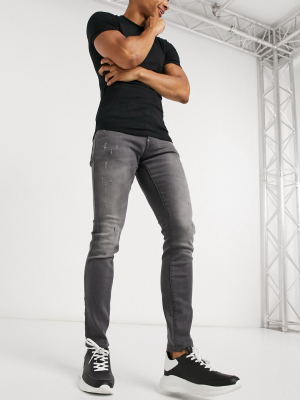 G-star Skinny Fit Jeans In Gray