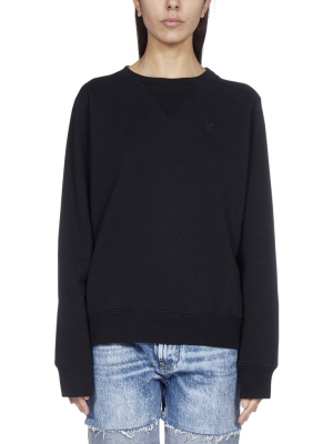 Maison Margiela Logo Embroidered Sweatshirt