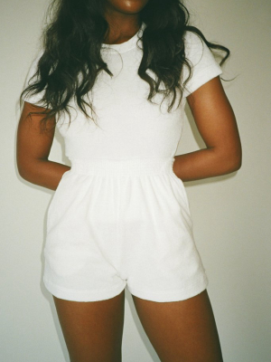 White Terry Port Short