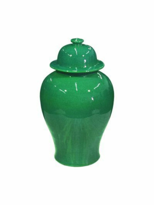 Emerald Green Temple Jar