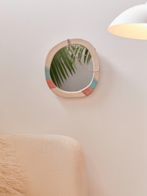 Soft Stripe Wall Mirror