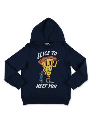 Stella Mccartney Kids Pizza Skater Oversized Hoodie