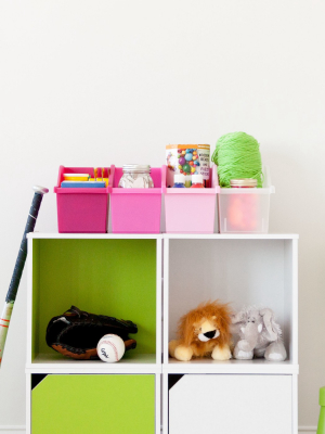 Iris Connecting Plastic Storage Bins - 8pk