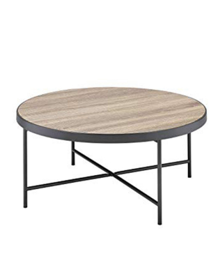 Coffee Table Weathered Oak Brown - Benzara