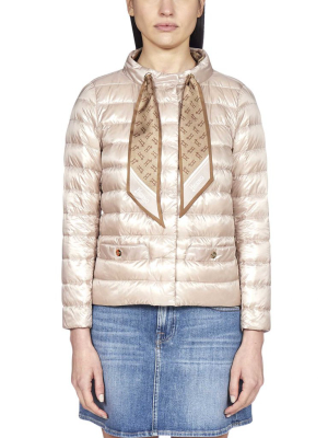 Herno Scarf Detail Puffer Jacket