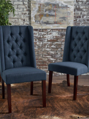 Set Of 2 Blythe Tufted Dining Chairs - Christopher Knight Home