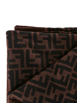 Fendi Double F Motif Towel