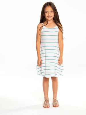 Girls Baby Rib Flouncy Cami Mini Dress