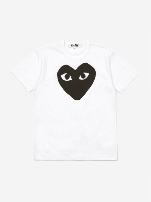 Comme Des Garcons Play Black Heart Shortsleeve T-shirt - White