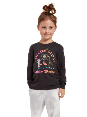 Volcom Toddler Girls Made From Stoke Long Sleeve Tee