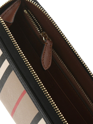 Burberry Icon Stripe Zip Around Wallet