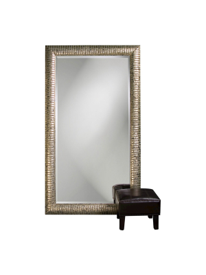 Rectangle Daniel Floor Mirror Gold - Howard Elliott