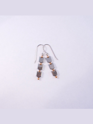 Gray Arrows Earrings