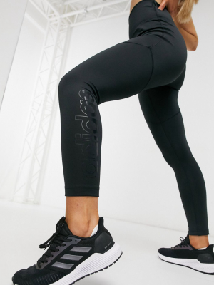 Adidas Training High Waisted Leggings In Black