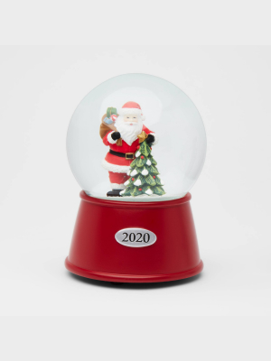 5.5" X 3.8" Santa Musical Snow Globe - Wondershop™