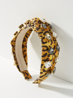 Autumn Adeigbo Leopard Embellished Headband