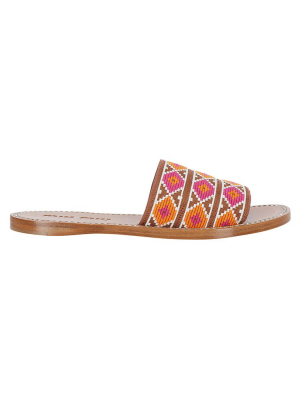 Miu Miu Embroidered Sandals