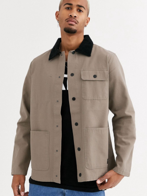 Vans Drill Barn Jacket In Khaki