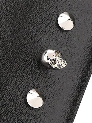 Alexander Mcqueen Skull Embellished Cardholder