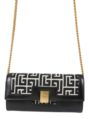 Balmain Monogram Jacquard Crossbody Bag