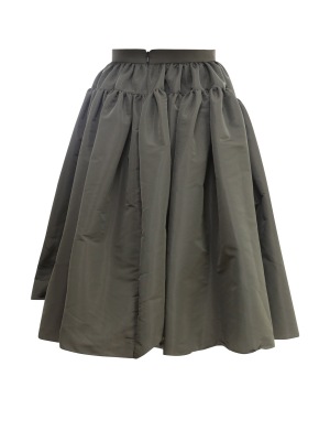 Alexander Mcqueen Pleated Detail Midi Skirt