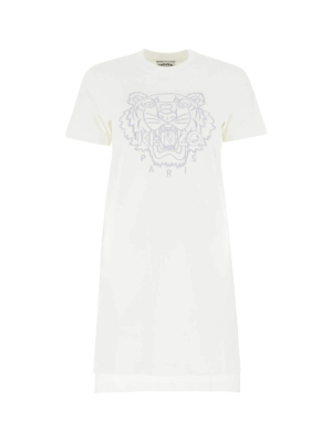 Kenzo Tiger Embroidered Mini T-shirt Dress