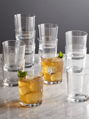 Rings Double Old-fashioned Glasses, Set Of 12