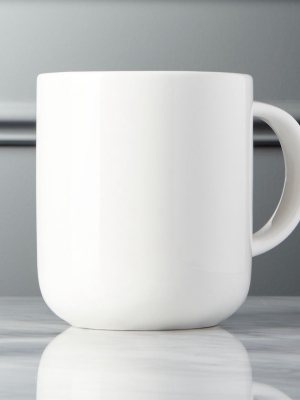 Contact Bone China White Mug